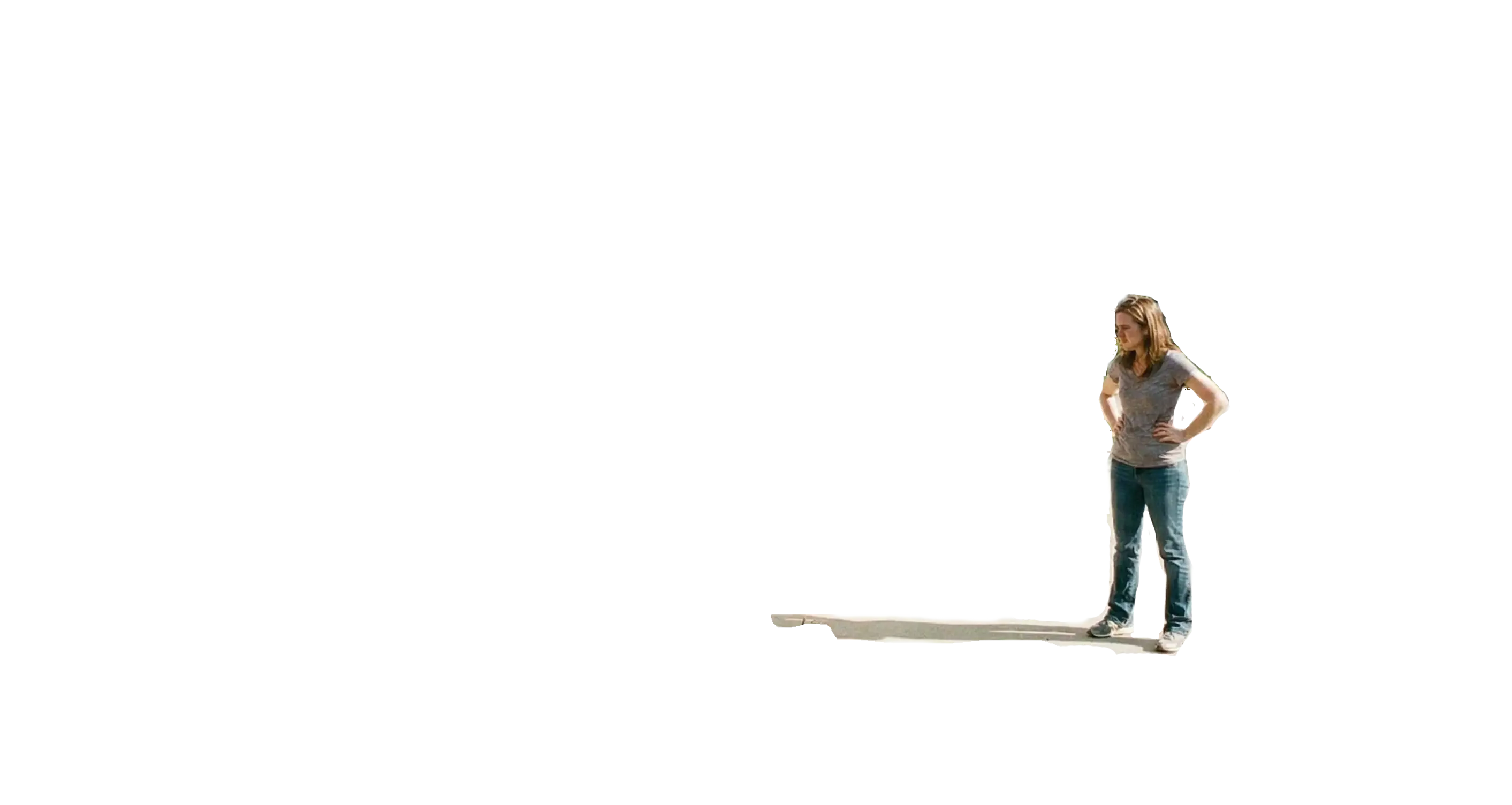 Woman frustrated at the mess